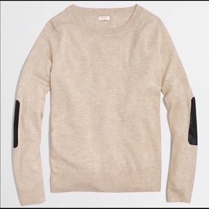 J. Crew merino wool sweater with elbow patches